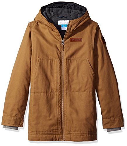 Columbia Chaqueta con capucha Big Loma Vista para niño, Delta, grande
