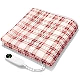 【Amazon.co.jp限定】電気毛布 敷き 電気ブランケット 9段階温度調節 速暖 切り忘れ防止タイマー 洗える 省エネ 55W ダニ退治 頭寒足熱 150×80cm シングル 肩掛け 膝掛け 防寒対策 洗濯可能 車中泊 キャンプ オフィス用 (レッド)
