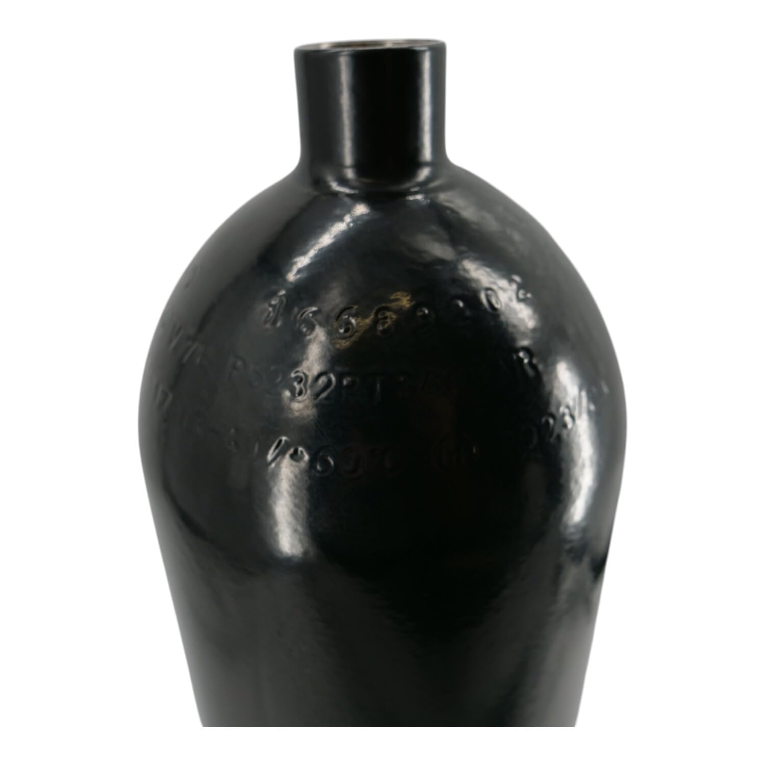 Stahlflasche/Tauchflasche 7 Liter 232 bar 140mm M25x2 ohne Ventil schwarz