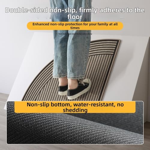 Tapis de cuisine antidérapant et absorbant en polyester résistant à l'eau