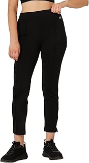 Clovia Women's Slim Fit Mid Rise Polyester Activewear Ankle Length Slim Tights Price In India