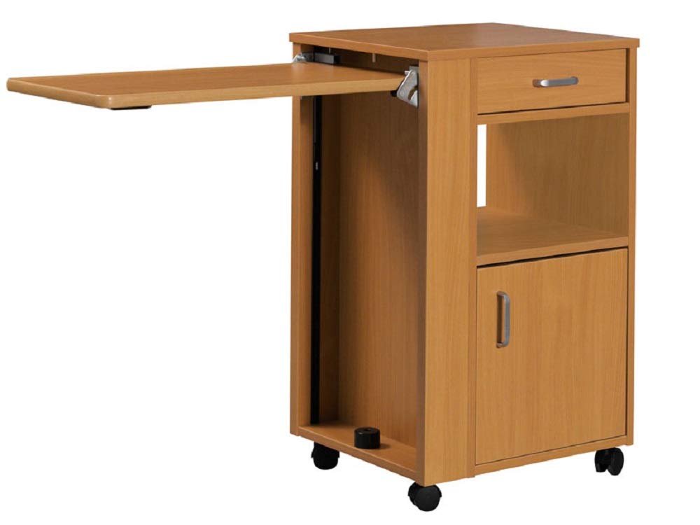 GiMa 27677 Nachttisch aus Holz mit abnehmbarem Tablett