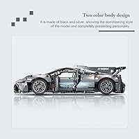 Vista 6 de MISINI Mork 023029 Project One Sports Car Building Blocks Set, MOC Race Car Building Kit, Compatible with Lego Cars, 114 Scale Car Model Building