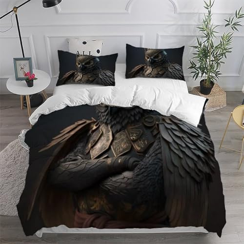 Housse de couette King microfibre imprimé animalier pour une décoration de chambre moderne