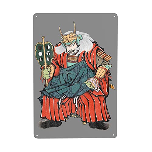 ブリキ看板 戦国武将 武田信玄 浮世絵 壁の装飾 アートポスター ポスター アートパネル レトロ雑貨 インテリア ウォールアート おしゃれ 壁掛け 金属ポスター 装飾鉄絵 玄関に飾る 模様替え 装飾ポスター バー カフェ 屋内用 鉄絵画 20X30cm