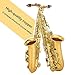 Cadway Alto Saxophone Eb beginner Saxophone includes brush canvas suitcase glove whistle piece cork plaster wipe cloth neck strap and other accessories (Gold)