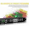Professional Audio Processor Equalizer, Digital Reverb DSP Processor, Preset/Programmable 24 Bit Signal Processing, 99 Preset Programs, 199 Sound Effects Memory, Automatic Noise Reduction for Recordin