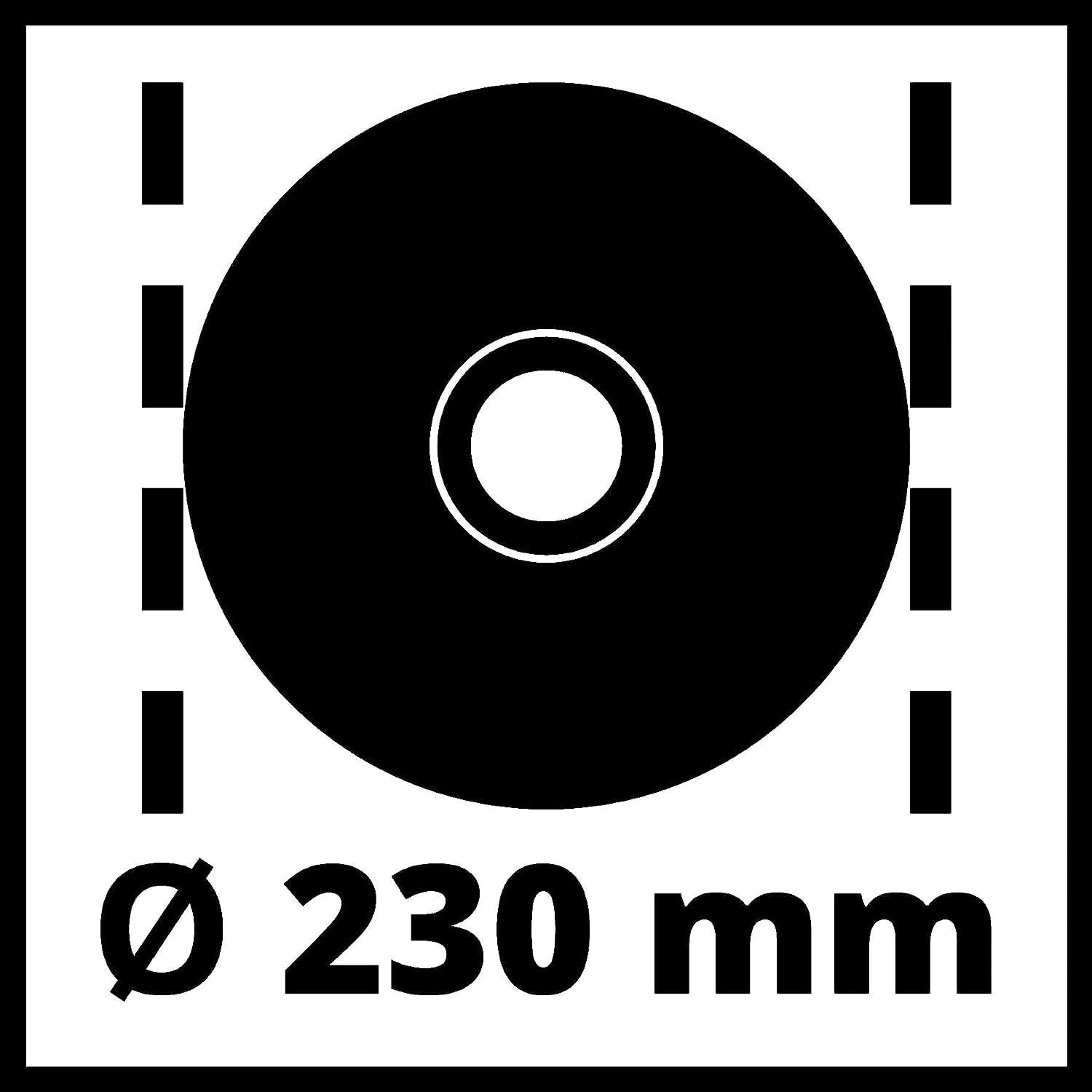 Einhell Meuleuse d'angle Ø230mm TE-AG 230 (2350 W,Diamètre des disques : 230 mm, SoftGrip, Livré avec poigné supplémentaire, clé à bride, sans disque)