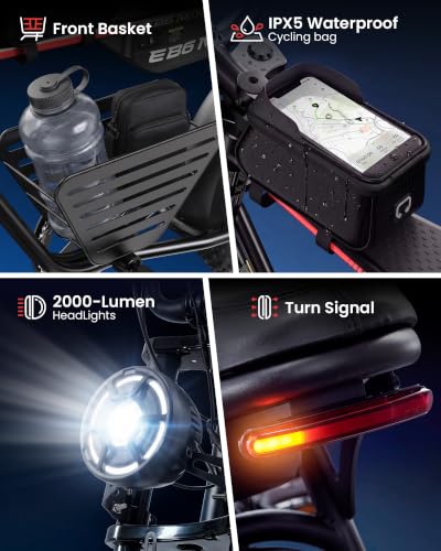Image of Electric Bike for Adults, 𝟯𝟬𝟬𝟬𝗪 /1500W Peak Motor, 48V 13Ah / 25Ah
