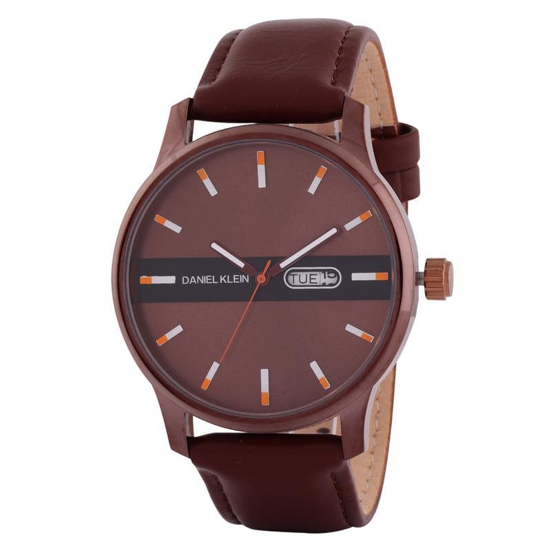 Brown Leather Strap Day Dated Men Watch - DK.1.14024-4 (B0DH85FNFH) Amazon Price History, Amazon Price Tracker