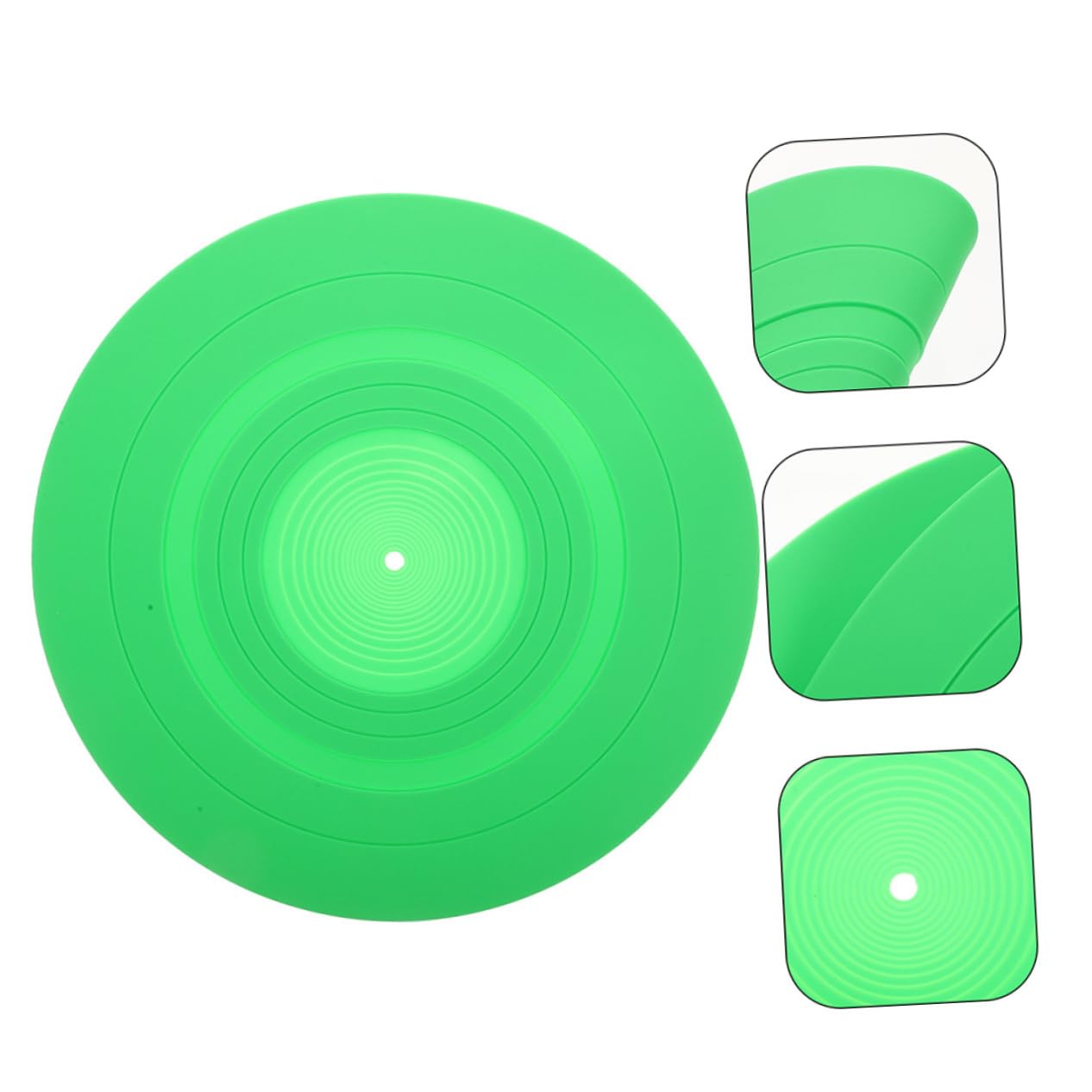 VANZACK 2stücke Silikon-plattenspielermatte für Vinyl-plattenspieler Slipmats als Ersatz-plattentellermatten Schallplatten-plattenspieler-schutzmatte Plattentellermatte aus Silikon