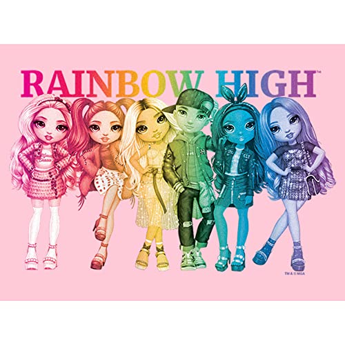 Girl's Rainbow High Colorful Group Shot T-Shirt2