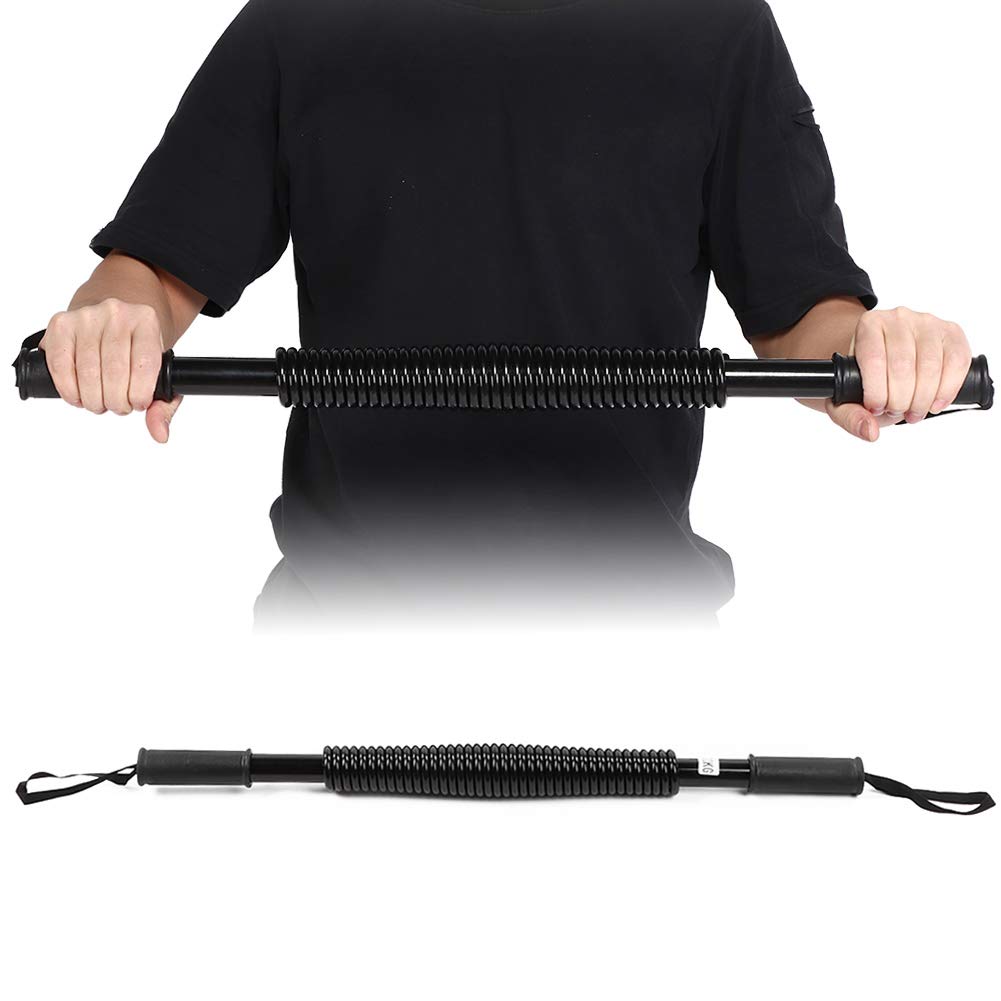 Allenatore per braccia, espansore toracico per avambraccio, attrezzo ginnico professionale per l'allenamento della forza, per allenamento in palestra a casa, nero, 80 kg o 100 kg.