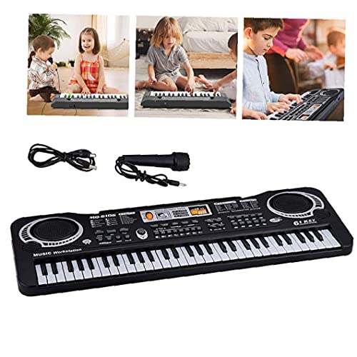 Enfants Piano Clavier électrique, 61 Touches avec Microphone éducation Toy Musique Enfants Jouet éducatif, enseignement… - Les Beatles, Paul McCartney, John Lennon, RIngo Starr, George Harrison Enfants Piano Clavier électrique, 61 Touches avec Microphone éducation Toy Musique Enfants Jouet éducatif, enseignement… – Image 3