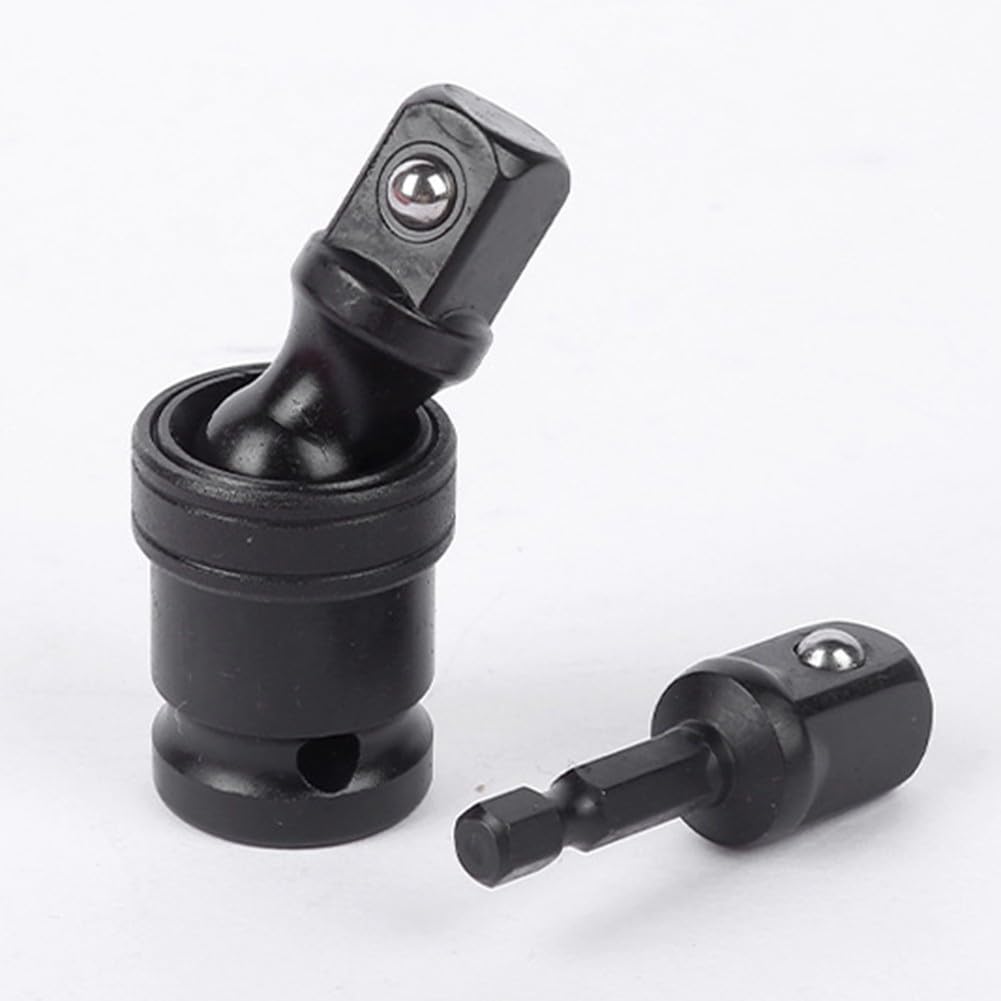 EasyByMall Set di 9 chiavi a bussola esagonali estese da 1/2 pollici, 8-19 mm, adattatore per chiave inglese convertitore con barra di estensione per trapano per cricchetto elettrico