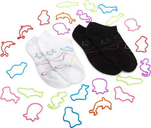 Jefferies Socks Girls 2-6x Silly Sockz Sea Life 2 Pack