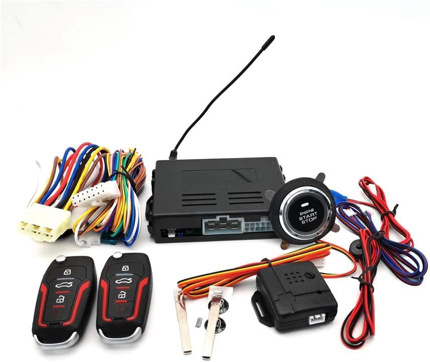 Car SUV Keyless Entry Engine Start Alarm System Push Button Remote Starter Stop