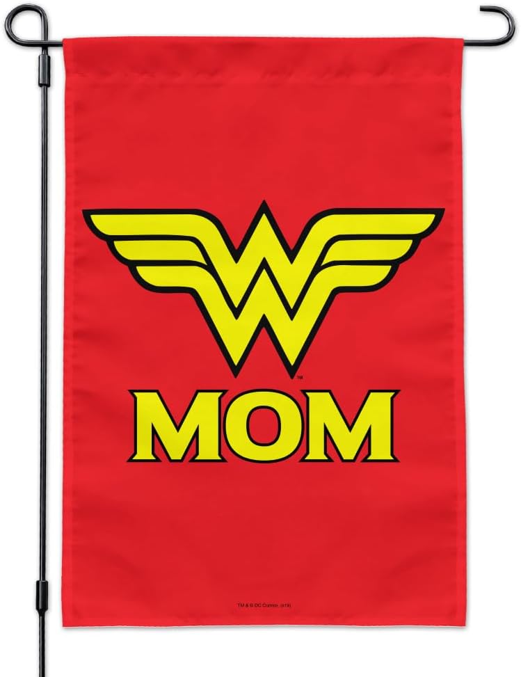 Wonder Woman Wonder Mom Logo Garden Yard Flag