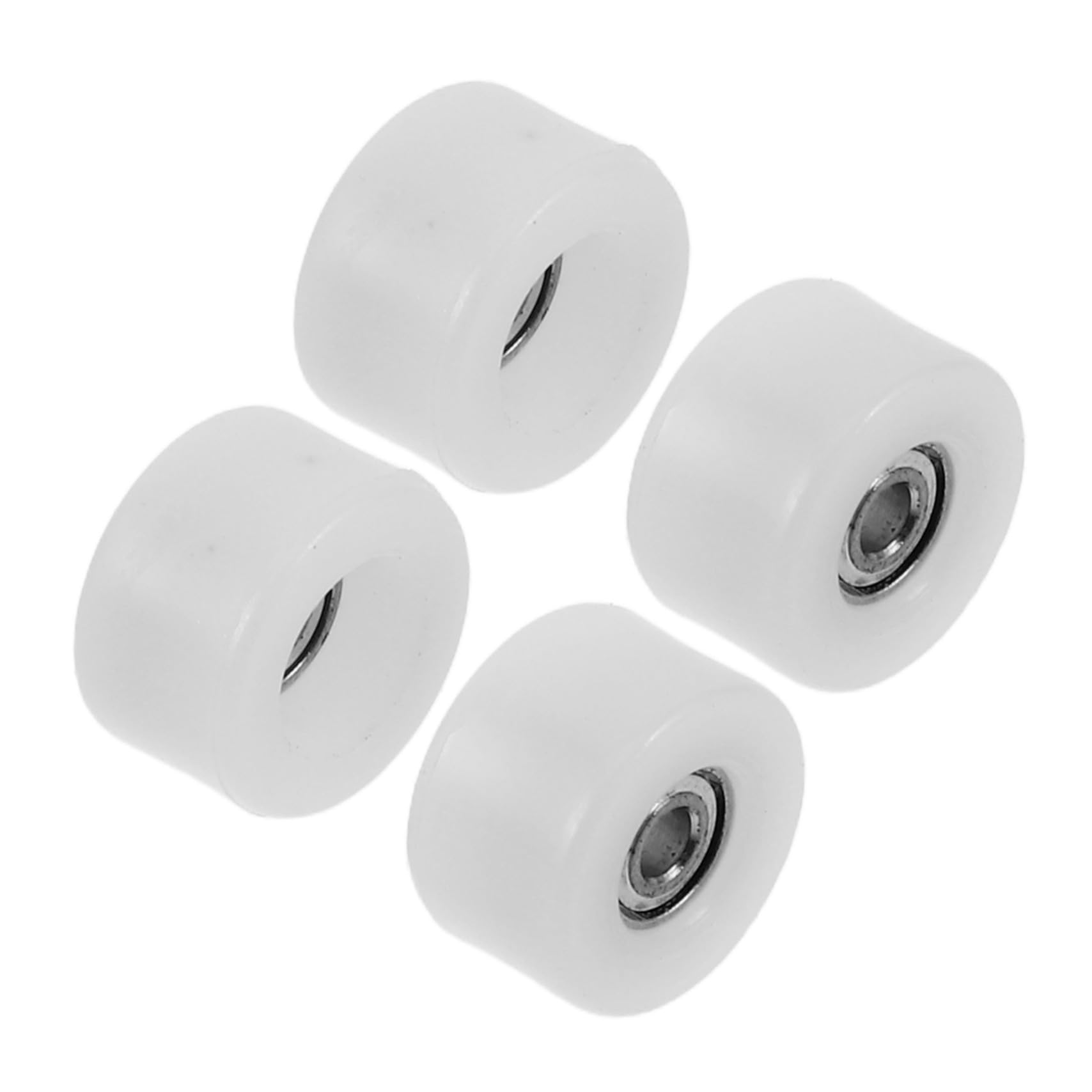 Hohopeti Unique Design Mini Skateboard Bearings 4pcs Finger Skateboard Wheels and Flexible for Pro Tricks