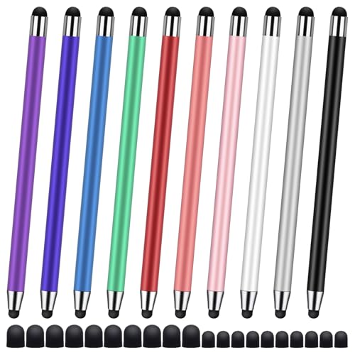 10Pack Stylus Pen,Stylus Pens for Touchscreen, 2-in-1High Precision and Sensitivity Stylus Pen for iPad,iPhone,Smartphones,Android and Tablets,All Universal Touch Screen Devices(10Stylus Pen+20 Tips)