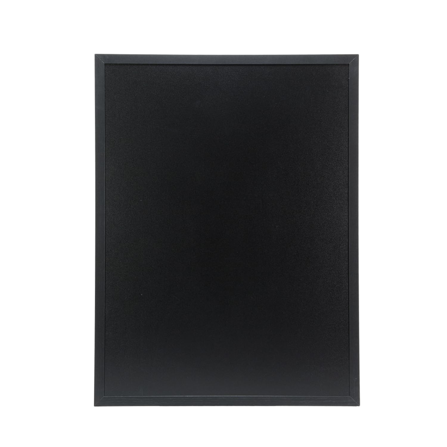 Pizarra de Pared Doble Cara Marco Madera Lacada 60 x 80 cm Negro SECURIT Woody