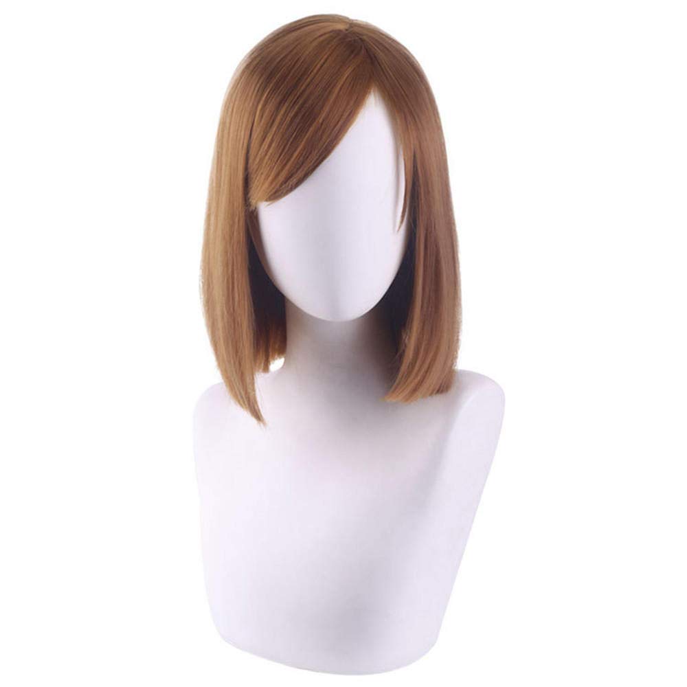 Cos-Animefly Kugisaki Nobara Wig Anime Cosplay Short Brown Hair Cosplay Wig Props Halloween Christmas for Women