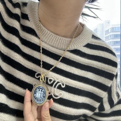 Gothic Witchy Necklace Exquisite Pendant Inspired by Witchcraft Aesthetics Women Cosplay Halloween Accessories4