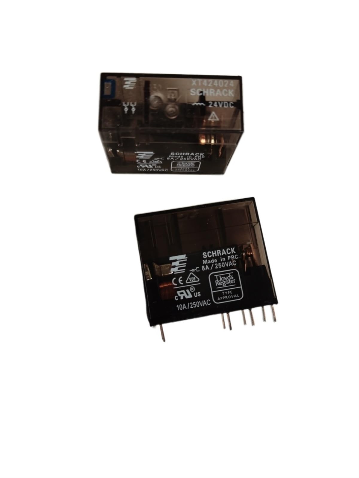 AQHYEBNSR XT424024 Power Relay 8A 250VAC 24VDC 8 Pins