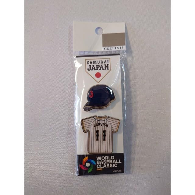 【新品】2023 wbc侍ジャパン　ダルビッシュ有　　ユニフォームピンバッジ 新品】2023 wbc侍ジャパン ダルビッシュ有 ユニフォーム