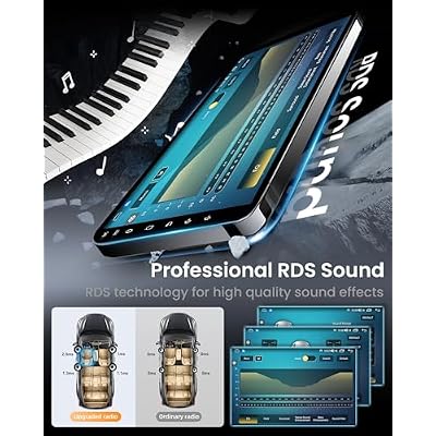 5G WiFi Upgrade Car Radio for Ford F150 2004-2008: 7'' HD Touchscreen Stereo Head Unit Replacement Wireless Carplay Android Backup Camera Bluetooth FM RDS SWC