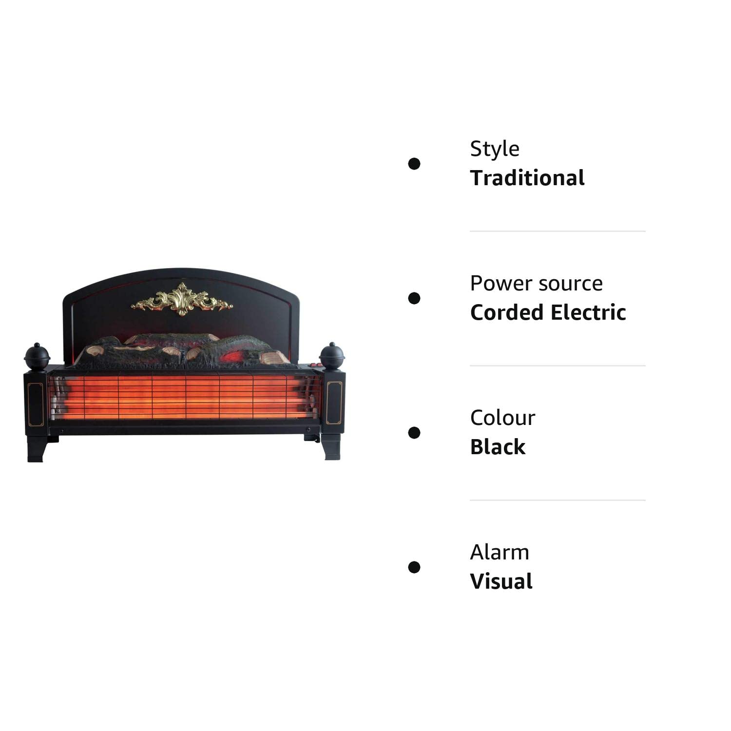Dimplex YEO20 Yeominster Radiant Bar Fire Electric Freestanding 1.2KW Flame  Effect Unit : Amazon.co.uk: DIY u0026 Tools
