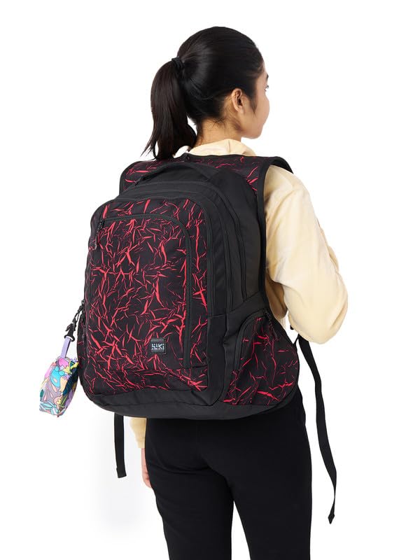 Image of Wiki Stylish Unisex Backpack | Girl 4 Durable & Lightweight backpack for Men & Women | Laptop Backpack for Office, Gym, Travel (34 Litre, Black)
