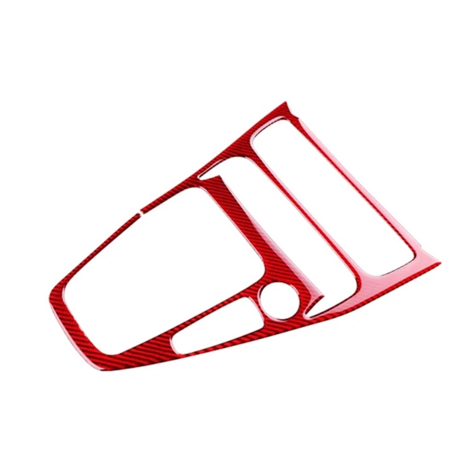 VNHLOTVJL Car Central Control Gear Shift Panel Compatible for Focus SE RS ST Ecoboost 2015 2016 2017 2018 LHD RHD Real Soft Carbon Fiber Sticker(for RHD Red Carbon)