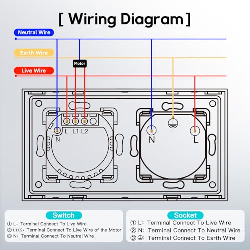Miniatura 8 de Bseed Enchufe Normal Con Wifi Interruptor De Persianas, Compatible Con Alexa Y Google Home, Control De App Y Función De Temporizador, Interruptor Persiana Alexa Con Enchufe Normal 16a Gris