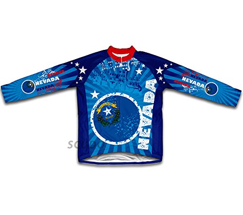 ScudoPro Nevada Long Sleeve Cycling Jersey for Men - Size 4XL Blue