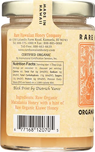 Miel orgánica con nuez macadamia Rare Hawaiian 8 oz miniatura 6