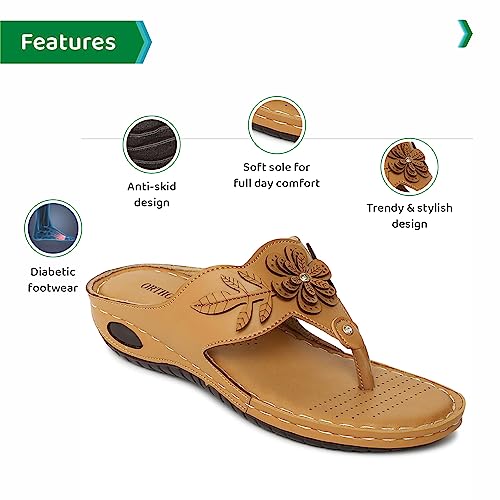 Image of ORTHO JOY doctor Slipper for women || Orthopedic Fashionable Women Slipper