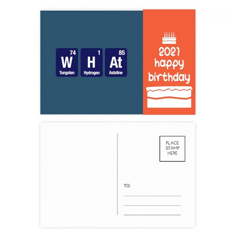 DIYthinker What Chemical Element Science Happy Birthday 2021 Postcard Set Thanks Card Mailing