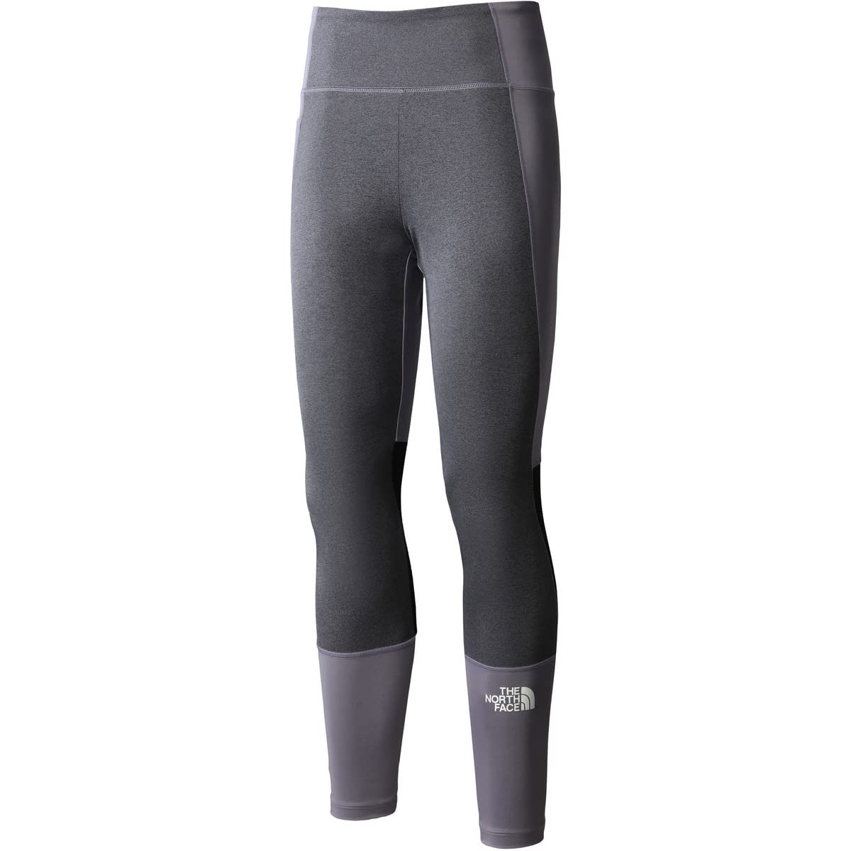 The North Face Women's 7/8 Pocket T-Shirt, Lunar Slate-Lunar Slate Black Heather-Lime Cream, S