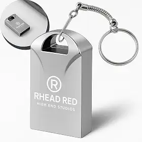 Mini Pen Drive Mini Chaveiro de Metal Rápido Ideal Para Armazenar Arquivos Fotos Musicas e Videos Metálico 128gb Resistente Ultra Rápido Cor Linha Premium (128, GB)