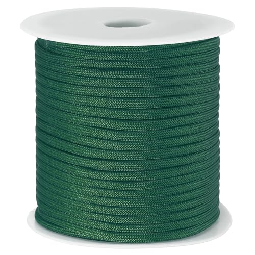 Corde de parachutisme robustesse 7 brins 4mm PATIKIL 164Ft vert foncé