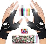 Ergonomic Crochet Hooks Set with Light Up...