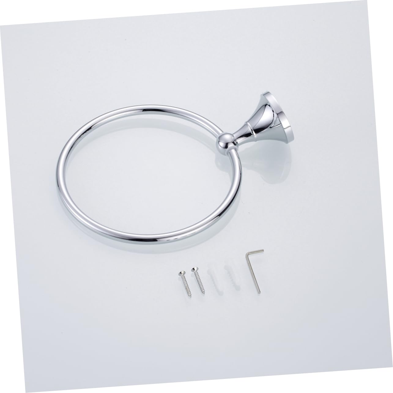 DOITOOL Runder Handtuchring Gebürsteter Handtuchhalter Aus Messingmaterial Für Badezimmer Einfach Hängender Handtuchring Passend Für Zuhause Hotel Etc