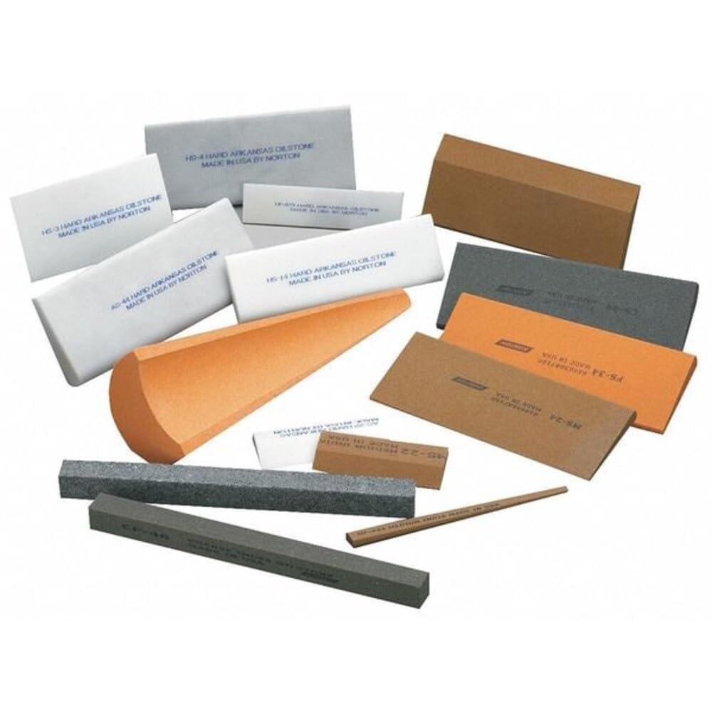 Pierre à aiguiser carrée abrasive Mf66 outil affûtage acier 15,2 x 1,9 cm