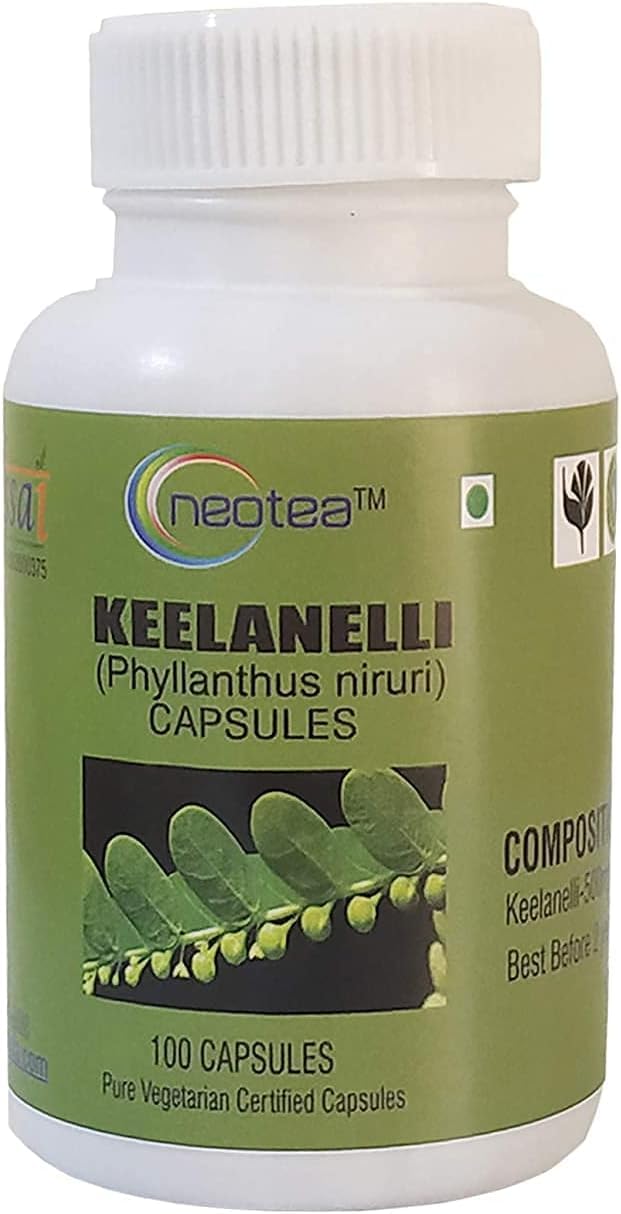 LOJIIKeelanelli/Bhumyamalaki/Phyllanthus Niruri Capsules, 100Nos (500mg Each)