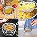 Set of 3 Stainless Steel Fine Mesh Strainers,Kitchen Fine Sieves Strainers with Handle,Food Colander Sieve for Tea Coffee Powder Flour Filter Rinse Vegetable Fruit etc.(2.6