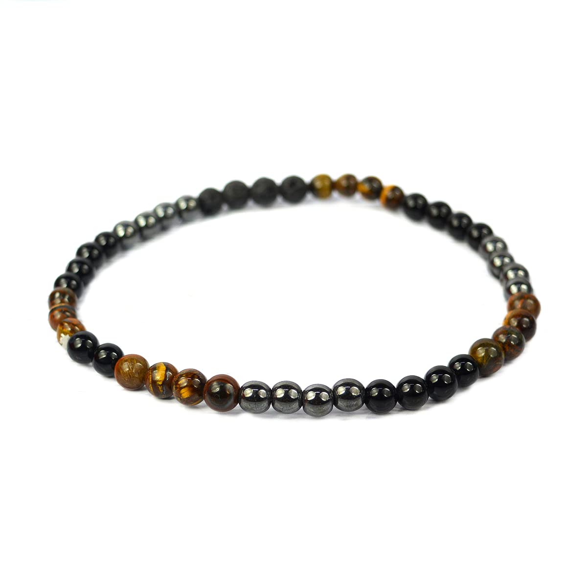Crystu Natural Black Tourmaline, Lava, Hematite, Tiger Eye Anklet Mix Combination Crystal Stone Anklet (Color : Multi) (B097R5MZQV) Amazon Price History, Amazon Price Tracker