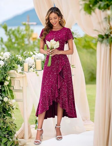 Image of BeryLove Womens Wedding Guest Dress Sequin Formal Dresses for Women | Stunning evening gowns for women suitable for prom homecoming bridesmaid and mother of the bride formal events