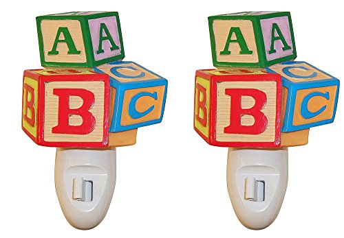 Meridian Electric Kidzlight Decorative ABC Night Light- 2 Pack