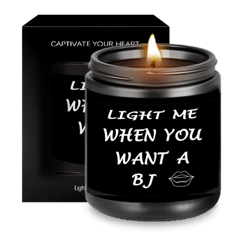 Scented Candle Men Boyfriend Girlfriend Bf Him Birthday Christmas Valentines Small Gifts Ideas Custom Personalized Funny Stuff Cute Gag Good Sweet Thoughtful Humor Romantic Long Distance Relationship